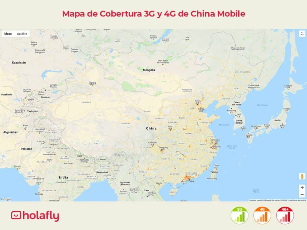 internet china con China Mobile cobertura