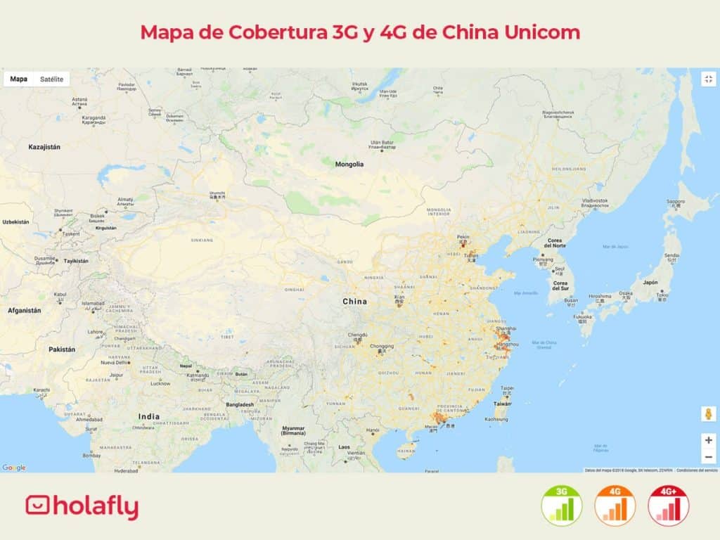 internet china con China Unicom cobertura