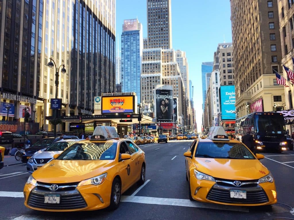 taxi para viajar en nueva york