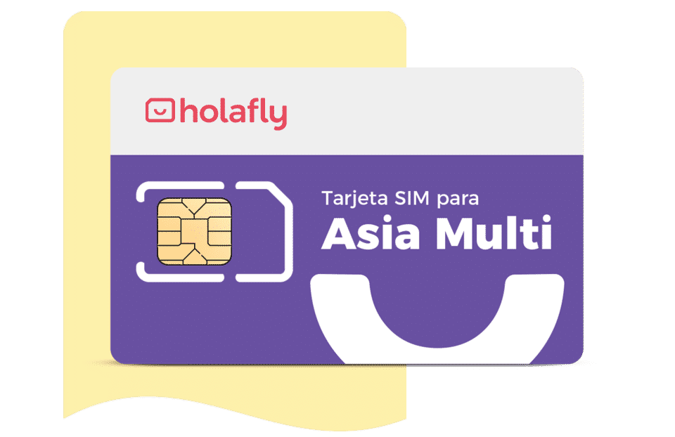Tarjeta sim de datos internacional Asia Multipaís de Holafly