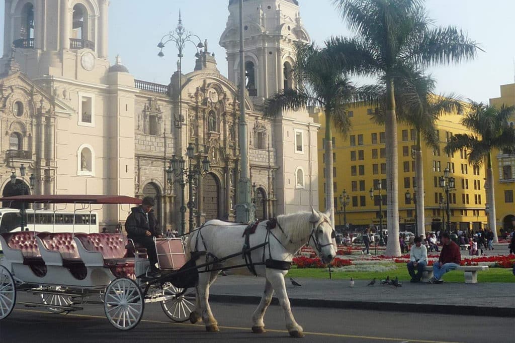 Catedral en la Plaza de de Armas de Lima, que ver en Perú
