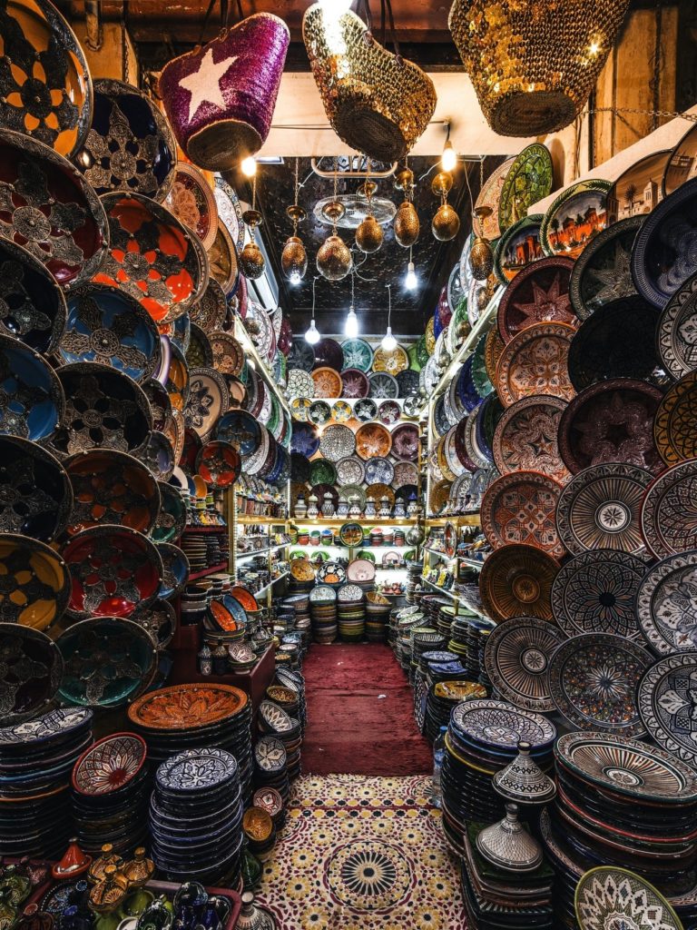 Ceramica hecha en Fez, marruecos