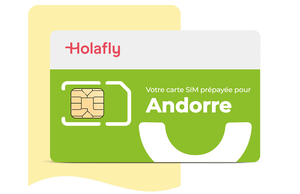 Carte SIM prépayée Andorre Holafly, carte sim internationale
