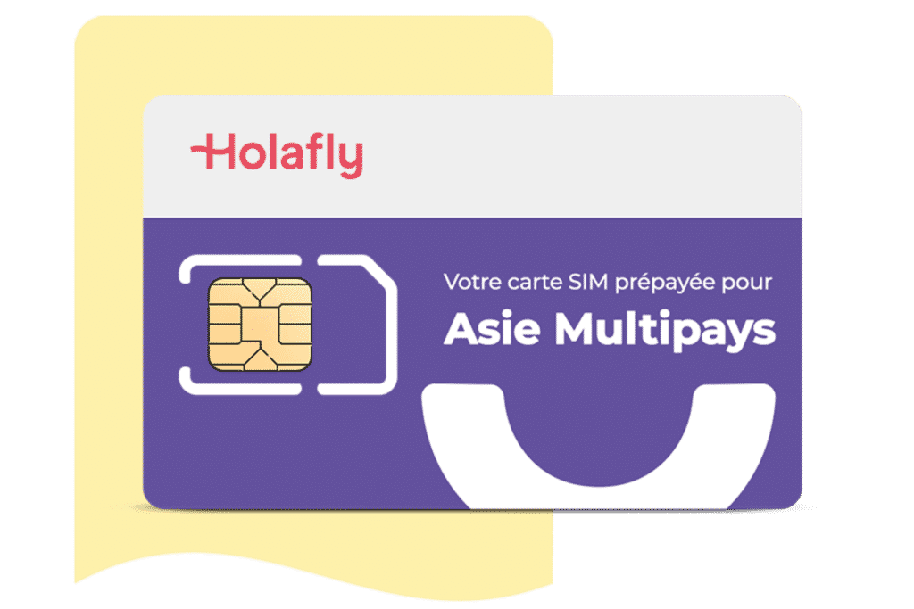 Carte SIM Prépayée Asie Multi Pays, Holafly carte sim internationale