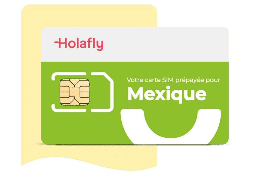 Carte SIM prépayée Mexique Holafly, valise holafly