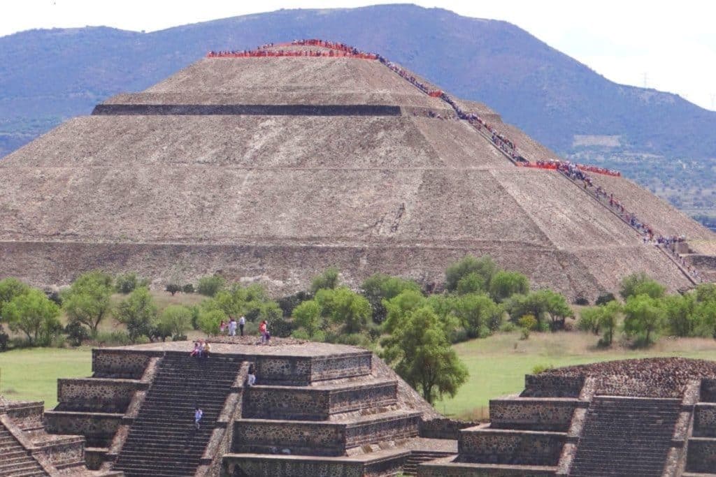 Pyramides de Teotihuacan à México, Mexique, que vois a mexico
